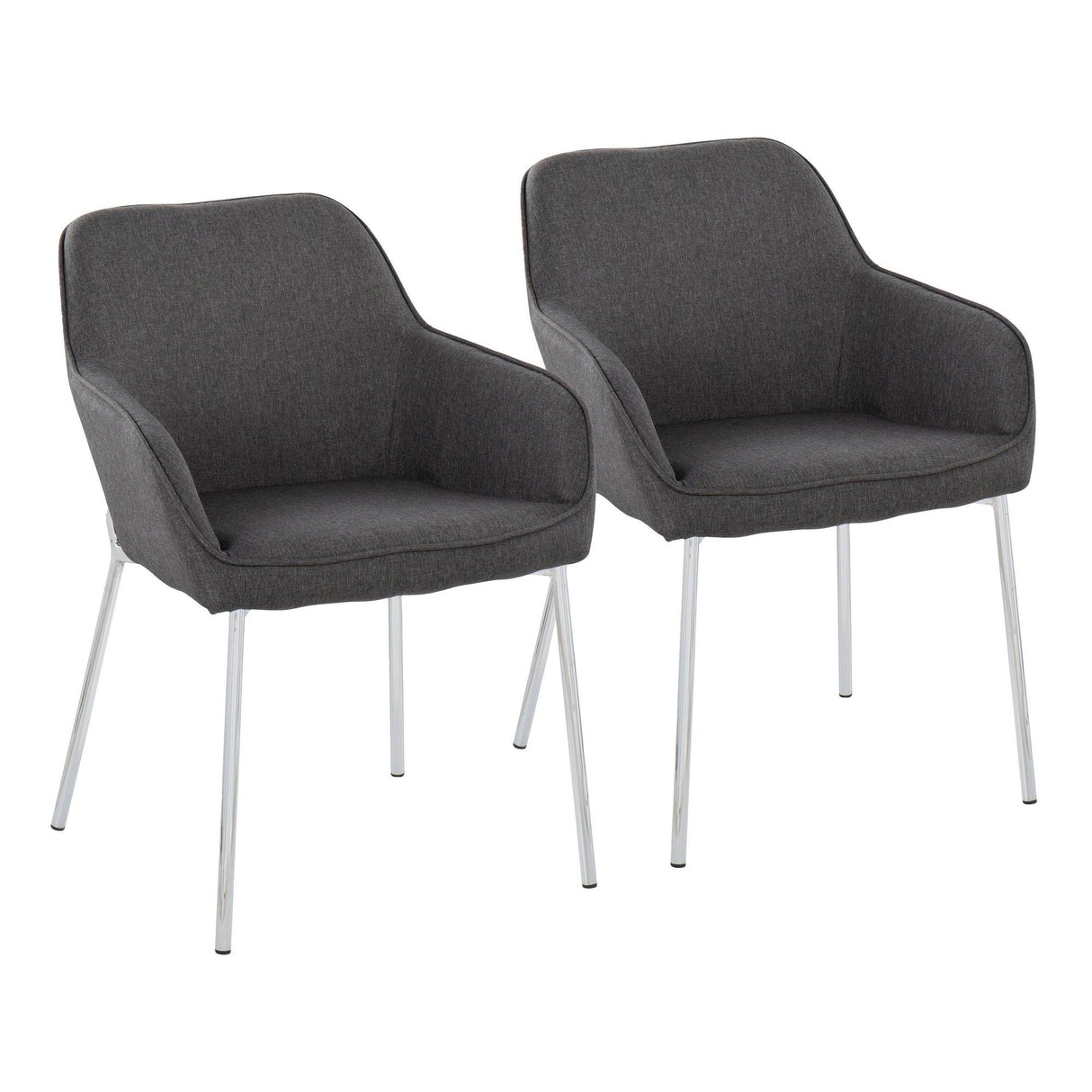 Daniella - Dining Chair - Steel (Set of 2)