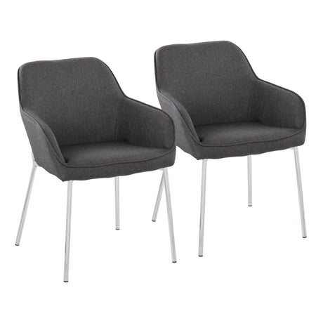 Daniella - Dining Chair - Steel (Set of 2)