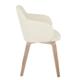 Boyne - Contemporary Dining / Accent Chair (Set of 2) - Whitewashed Wood Legs