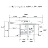 Hester - Extension Counter Dining Table - Chestnut