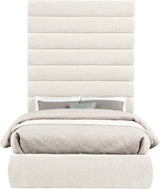 Adam - Chenille Fabric Bed With 89" Headboard