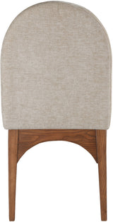 Waldorf - Chenille Dining Side Chair With Brown Legs