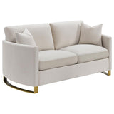 Corliss - Upholstered Arched Arm Loveseat