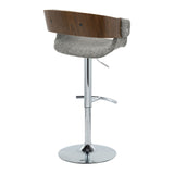 Elisa - Adjustable Barstool (Set of 2) - Chrome Base