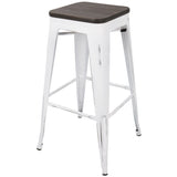 Oregon - Industrial Stackable Barstool (Set of 2)