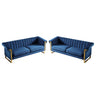 2 Piece Sofa Set With Tufted Back And Deep Seating