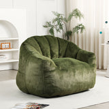 Beanbag Chair, Beanbag Sofa Chair With Armrests Stuffed High Density Foam