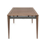 Orbit - Outdoor Patio Dining Table - Weathered Eucalyptus