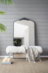 Arch Mirror, Baroque Inspired Wall Decor For Bathroom, Bedroom, Living Room