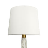 Enclave - Hydro Table Lamp With On / Off Switch Base Shade - Gold / White / White Marble