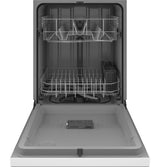 GE GDF511PGRWW - 24 in. Front Control Flush-Mount Dishwasher with 59 dBa Sound Level, Dry Boost & Pocket Handle - White withPower Cord