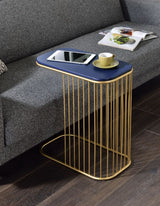 Aviena - Accent Table - Blue & Gold