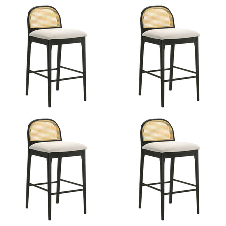 Lucio - Modern Farmhouse Wood Bar Height Kitchen Bar Stool