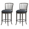 Vince - Commercial Grade Steel Frame Faux Leather Upholstered Swivel Counter Height Barstool