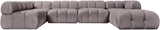 Orin - 6 Piece Modular Sectional (3 Modular Chairs, 2 Corner Chairs & Ottoman)