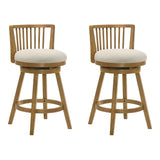 Harper - 26" Amber Glow Counter Height Rubberwood Swivel Barstool