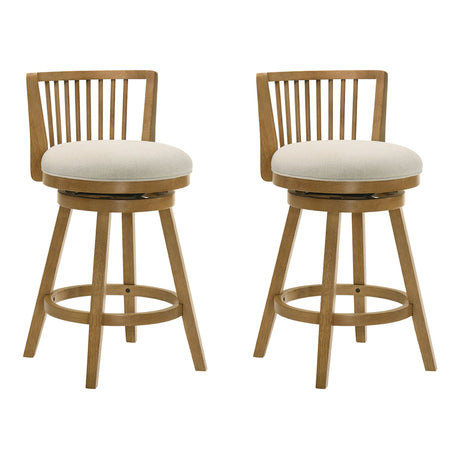 Harper - 26" Amber Glow Counter Height Rubberwood Swivel Barstool