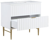 Modernist - Bathroom Vanity With Gold Legs