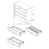 Beverly - 4 Drawer Chest Of Drawers - Walnut