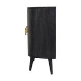 T Bar Quad Cabinet - Ash Black