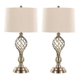 Linx - Twist 29" Metal Table Lamp (Set of 2) - Beige