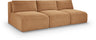 Shaggy - Fabric 3 Seat Modular Armless Sofa