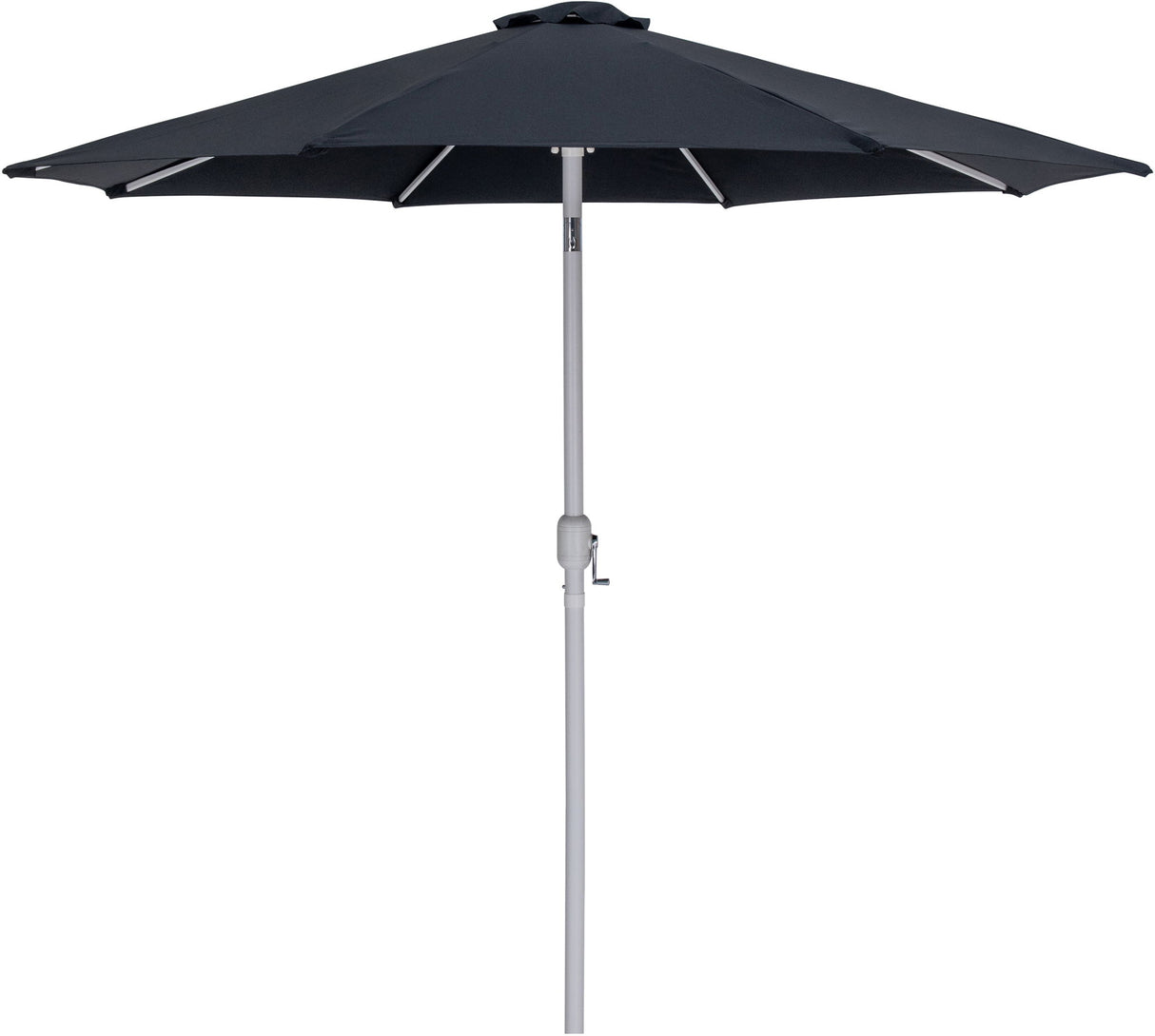 Fiji - Aluminum Patio Umbrella With Round Black And White Base