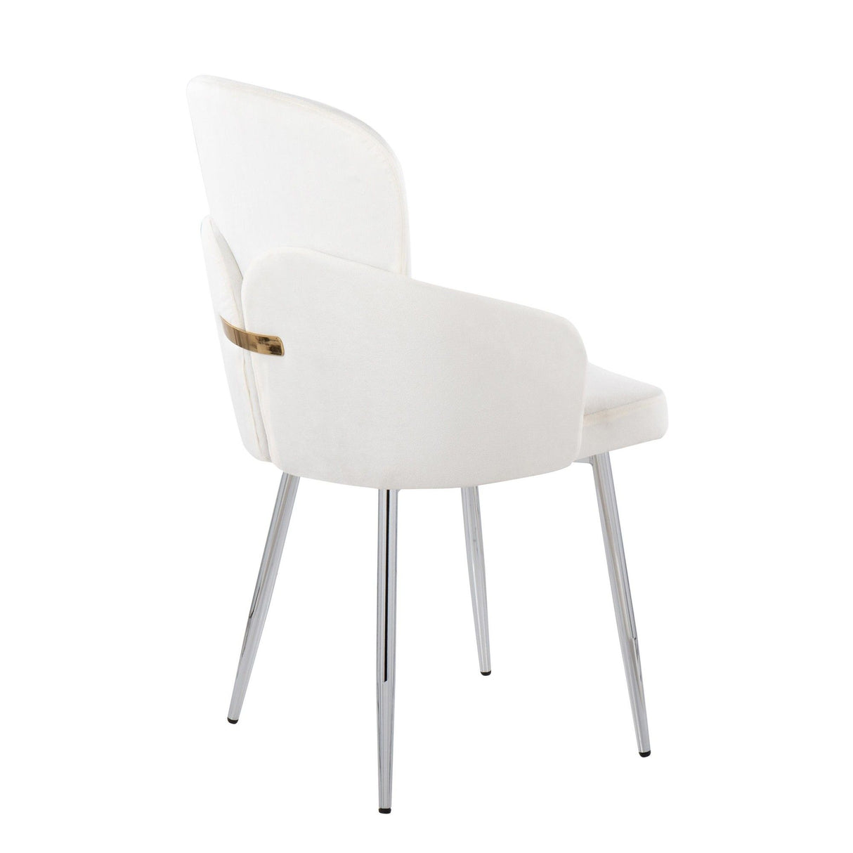 Dahlia - Contemporary Dining Chair (Set of 2) - Chrome Metal