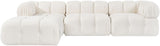 Orin - Velvet 4 Piece Modular Sectional With Chaise