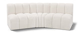Arc - Boucle Fabric 3 Piece Modular Corner Sofa