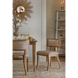 Classic Dining Chair With Curved Back (Set of 2) - Beige / Light Natural