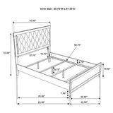 Taraval - Queen Upholstered Panel Bed - White