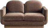 Diviento - Velvet Performance Fabric Upholstered Loveseat