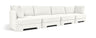 Hammond - Velvet Performance Fabric Upholstered 4 Piece Sofa