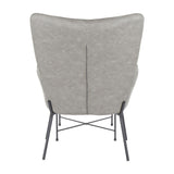 Izzy - Industrial Lounge Chair And Ottoman Set