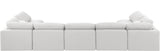 Indulge - Linen 7 Piece Modular U-Shaped Sectional - White