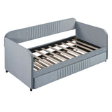 Upholstered Daybed Sofa Bed With Trundle Bed