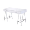 Coleen - High Gloss Writing Desk With USB