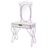 Priya II - Vanity Set - White & Light Purple