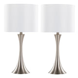 Lenuxe - Contemporary Semi Gloss Table Lamp (Set of 2)