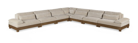 Turin - Fabric Upholstered Modular Sectional - Taupe