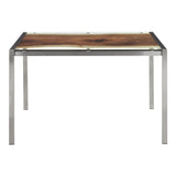Live Edge - Contemporary Table - Printed Glass Top