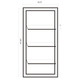 Cardinal - 3 Shelf Wall Mirror - Silver