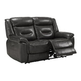 Imogen - Power Motion Loveseat With USB - Gray Leather-Aire