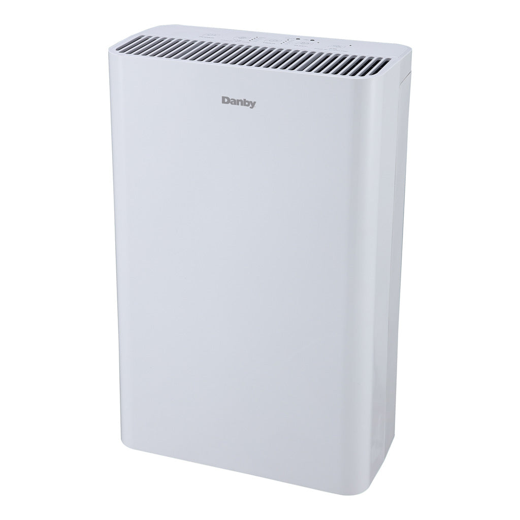 Danby DAP152BAW-I air purifier, left side view