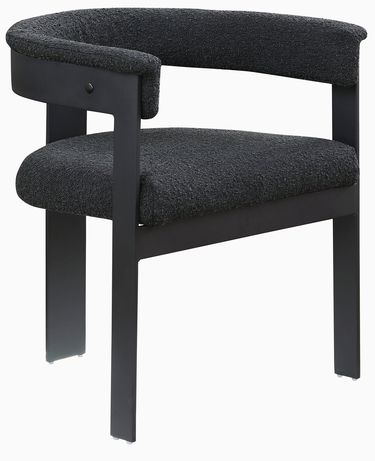 Romeo - Boucle Dining Chair With Black Base (Set of 2)