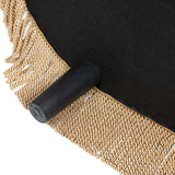 Melinda - Oval Tufted Bullion Fringe Storage Bench