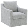 Winter - Upholstered Sloped Arm Accent Swivel Chair