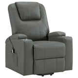 Macklin - Power Lift Massage Recliner With Heat And Dual Cupholders