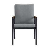 Royal - Aluminum And Teak Outdoor Dining Chair (Set of 2)